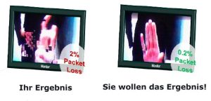 wenige Prozent Paket Verlust bei Videokonferenz